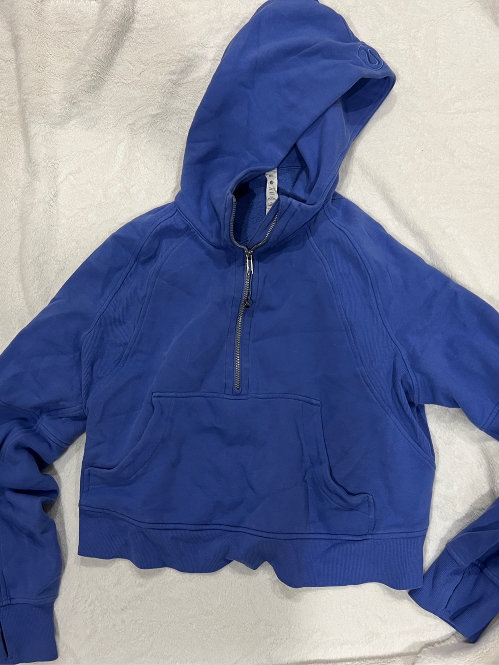 lululemon scuba oversized half zip in wild indigo 💙
